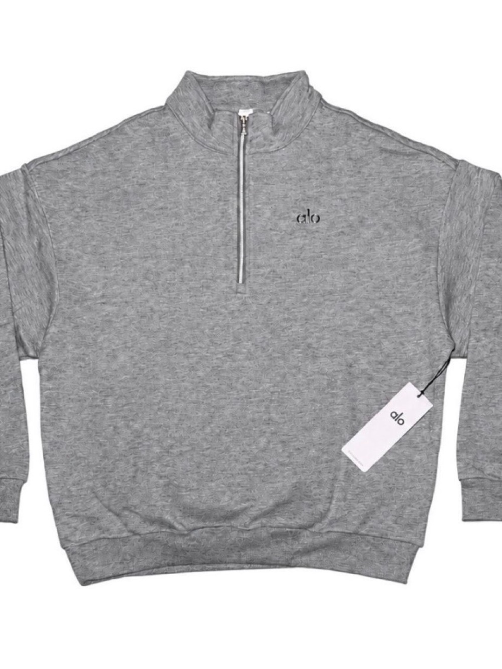 Alo Men's Gray Quarter-Zip Sweater Sizes XS-XL ships same day